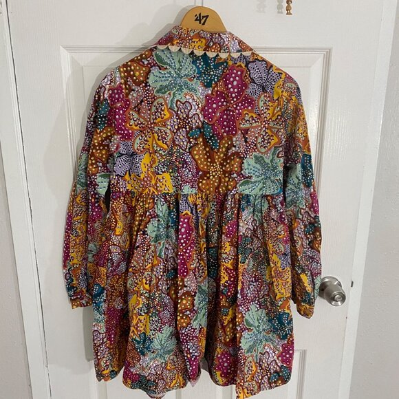 Kika Vargas X Target Women's Floral Long Sleeve Mini Dress - Small - Picture 4 of 13